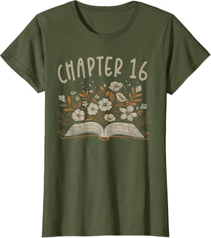 Chapter 16th Birthday Bookworm 16 Years Old for Book Lovers