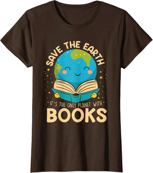 Save Earth It´s Only Planet with Books Reader Earth Day