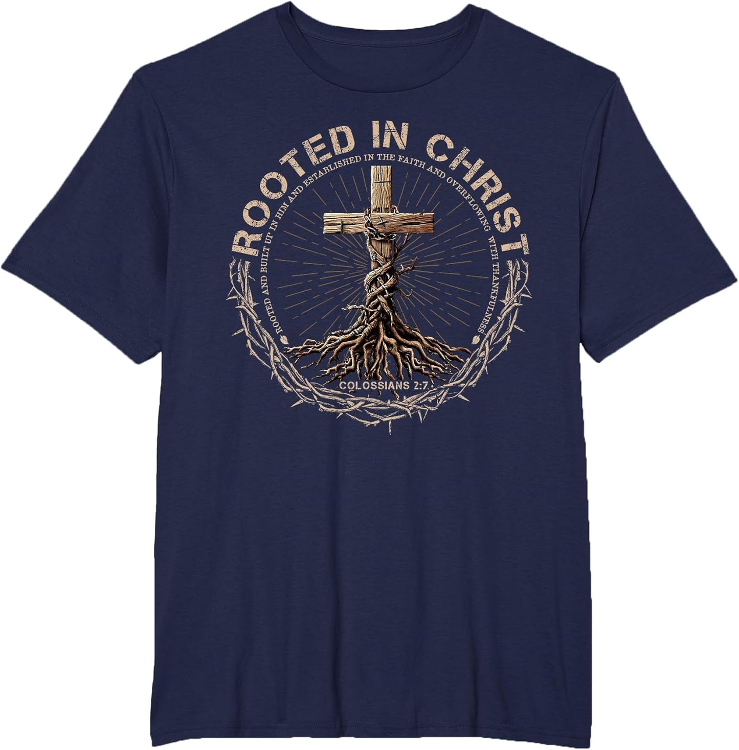 Rooted in Christ Shirt, Jesus Shirts, Christian Cross