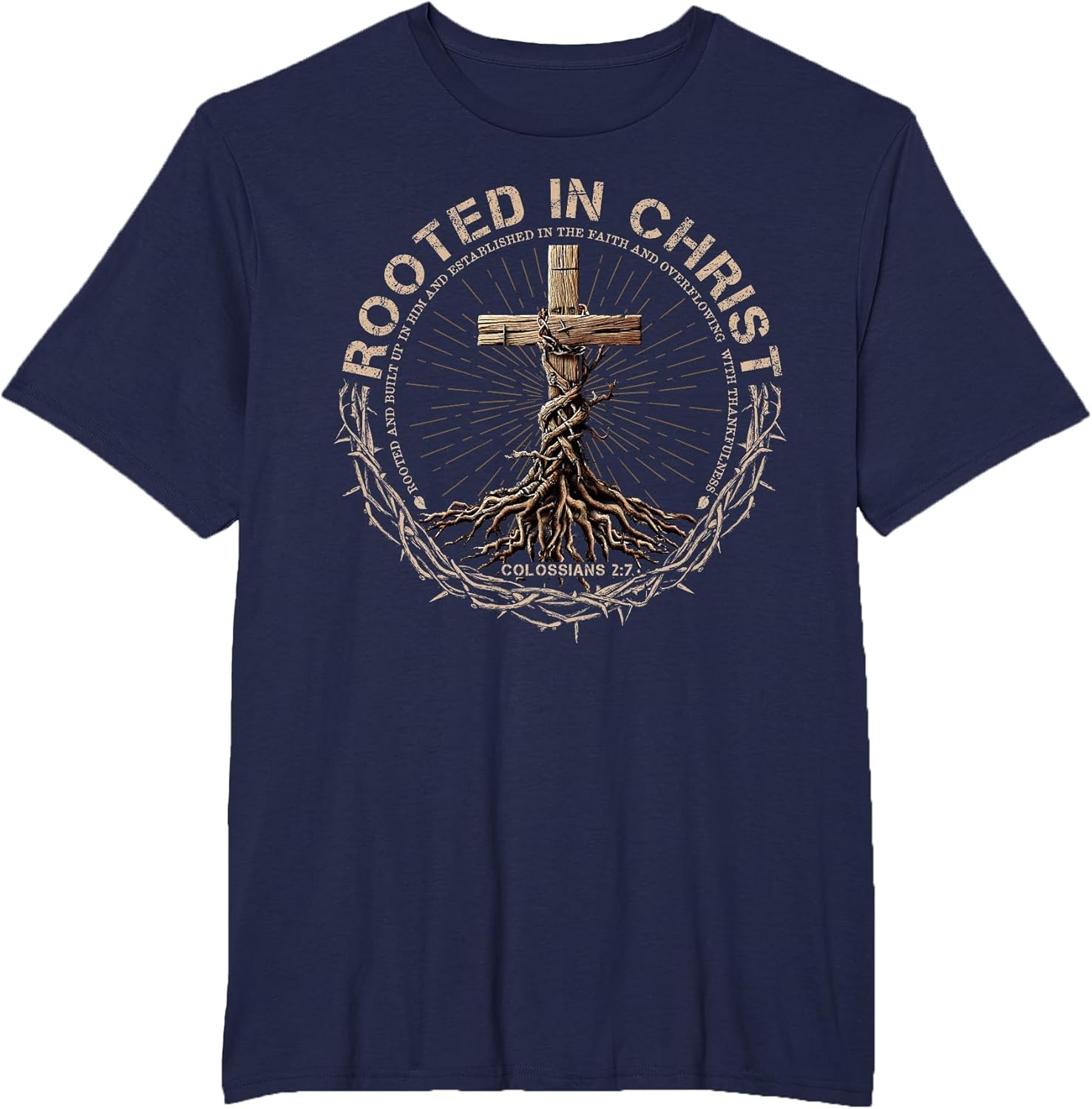 Rooted in Christ Shirt, Jesus Shirts, Christian Cross