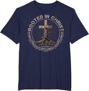 Rooted in Christ Shirt, Jesus Shirts, Christian Cross