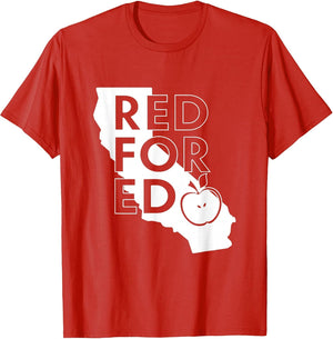 Red for Ed United Teacher Los Angeles Protest UTLA T Shirt