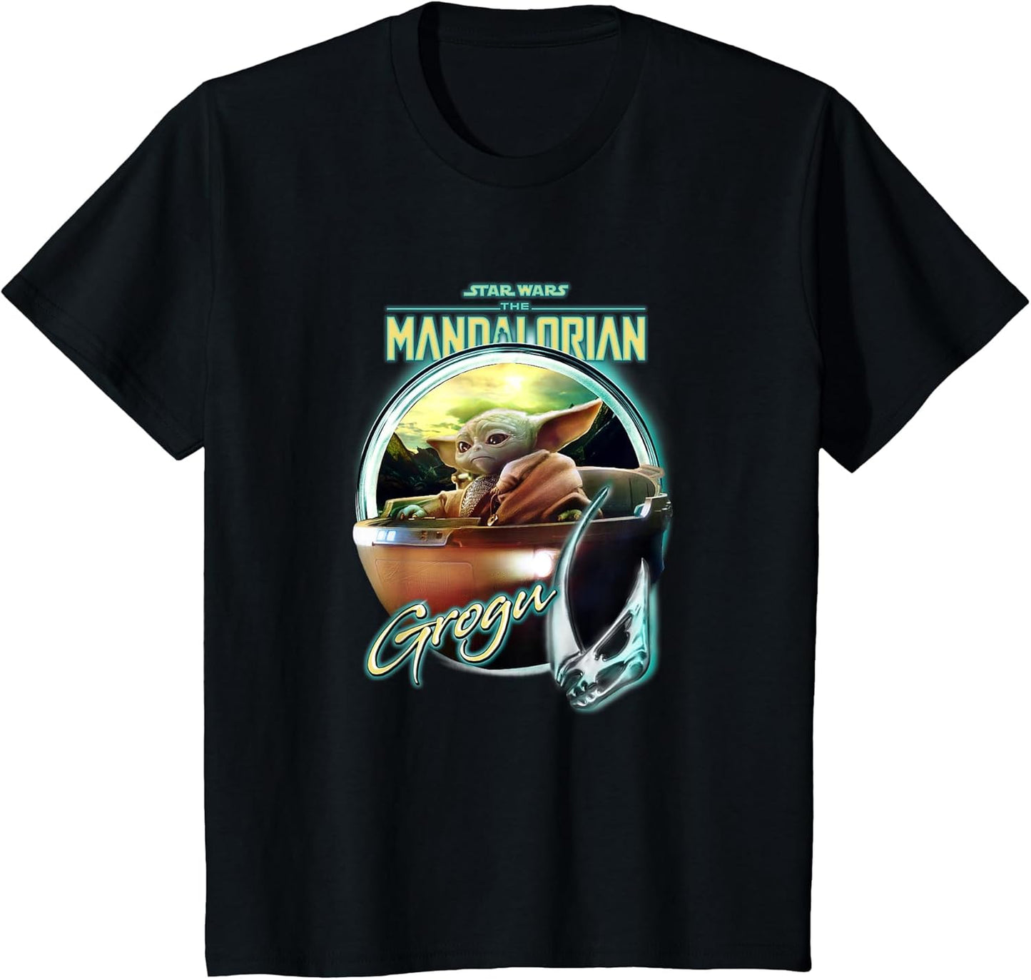 Star Wars: The Mandalorian The Child Metallic Retro Portrait