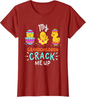 My Grandchildren Crack Me Up Cute Easter Day Gift Grandma