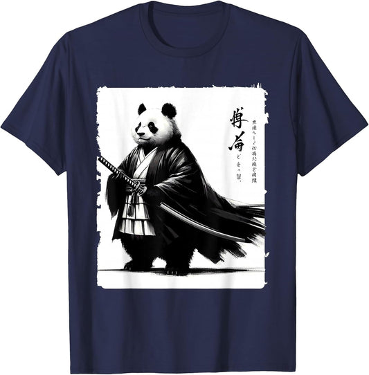 Fat Panda Samurai Kasa Anime Style Japanese
