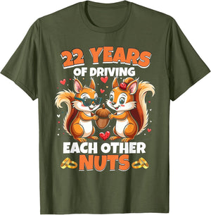 22nd Wedding Anniversary 22 Years of Driving Each Other Nuts