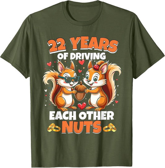 22nd Wedding Anniversary 22 Years of Driving Each Other Nuts