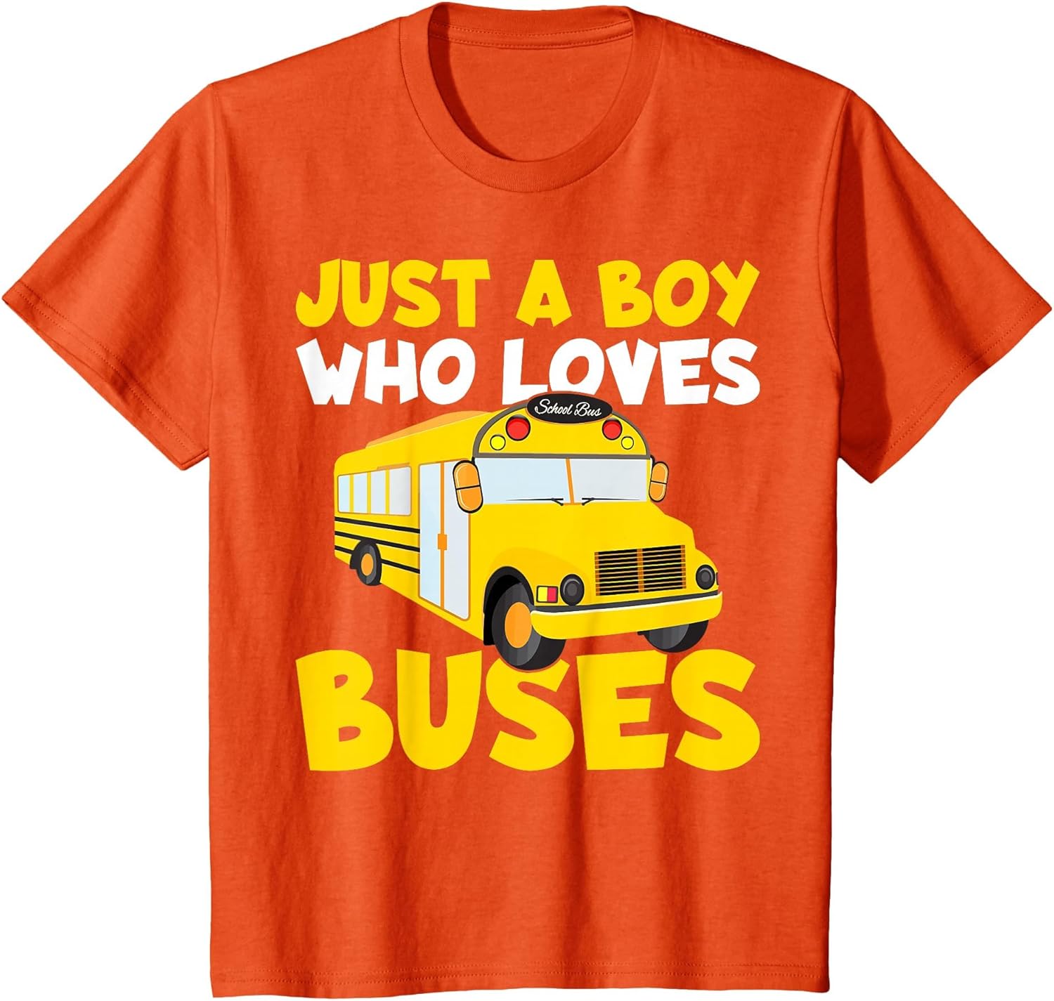 Kids School Bus Costume Just a Boy who Loves Buses