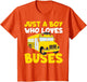 Kids School Bus Costume Just a Boy who Loves Buses