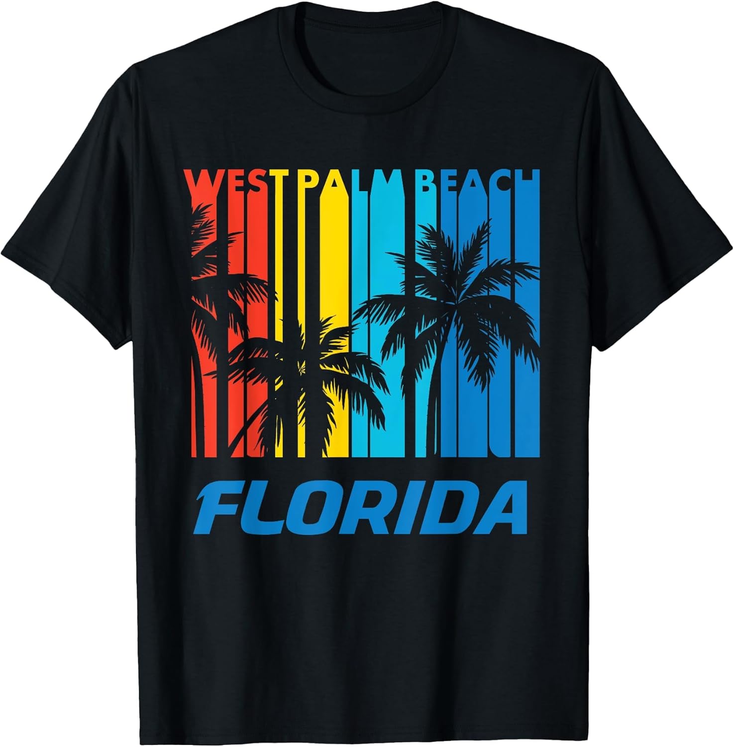 Retro West Palm Beach Florida Palm Trees Vacation