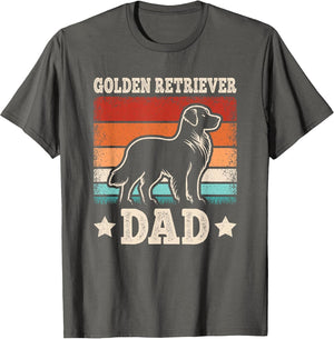 Golden Retriever Dad Retro Golden Retriever Lover Daddy Men