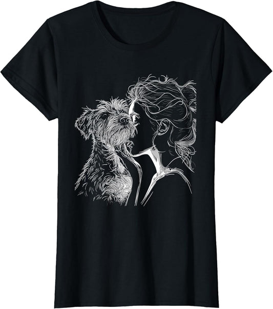 Schnauzer Mom Dog Art Schnauzer Lover Mother's Day