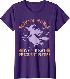 School Nurse We Treat Frequent Flyers Cute Halloween