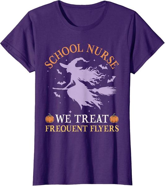 School Nurse We Treat Frequent Flyers Cute Halloween
