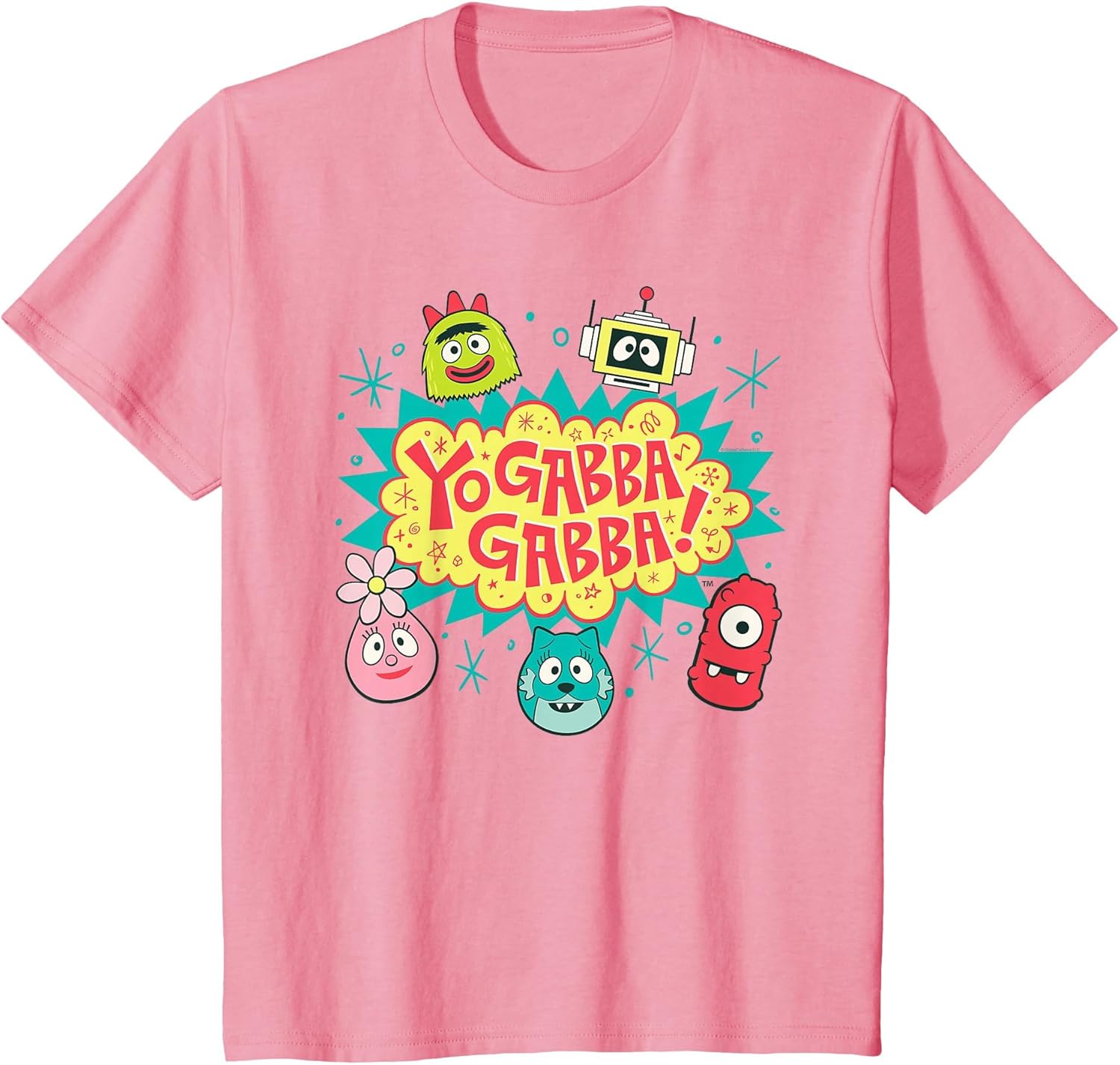 Yo Gabba Gabba! Logo with Character Heads TV Show