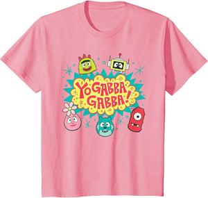 Yo Gabba Gabba! Logo with Character Heads TV Show