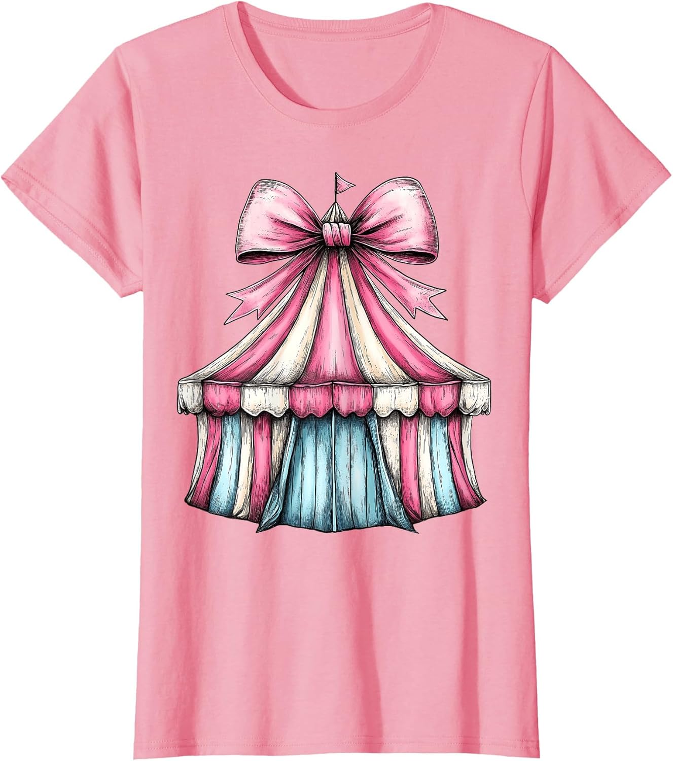 Coquette Bow Circus Carnival Pink Ribbon Mom Mothers Day