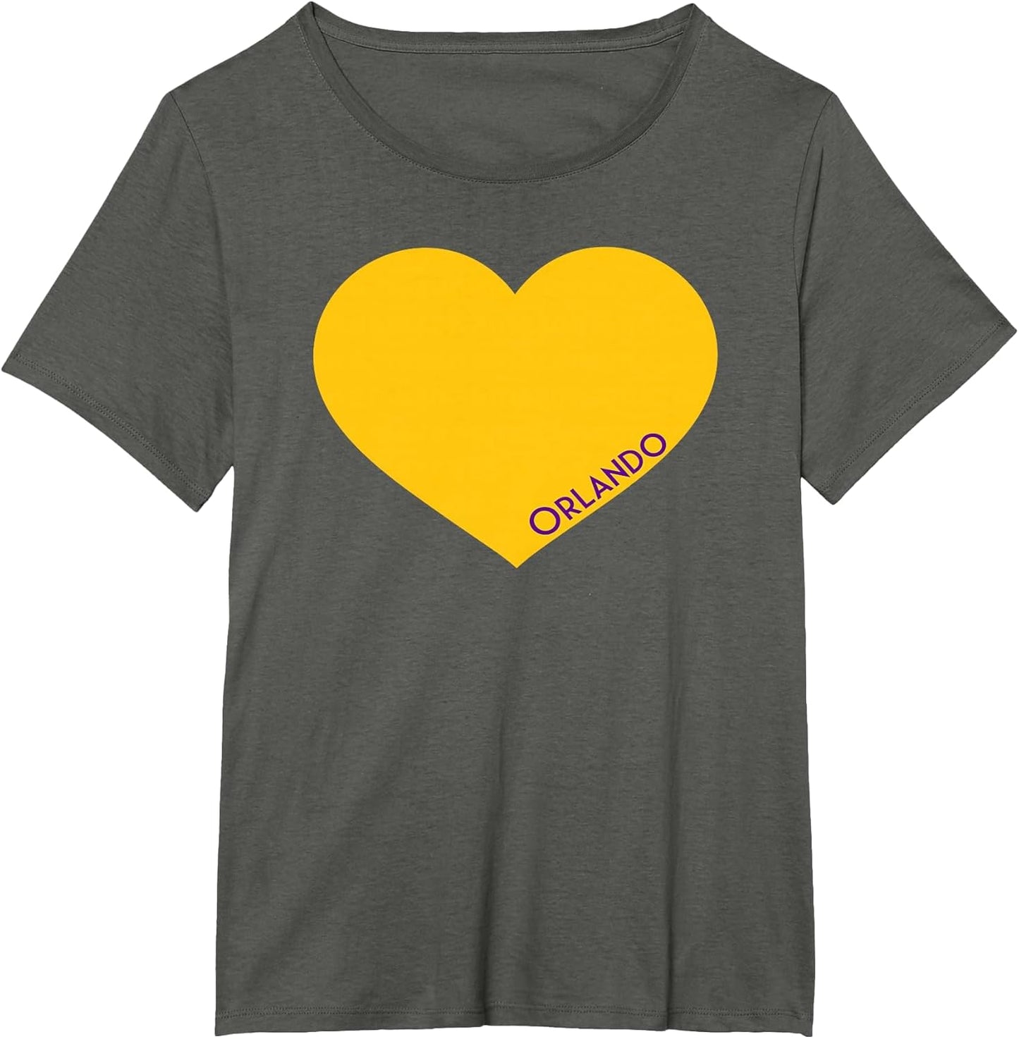 Orlando Soccer City Fan Color Heart Shirt