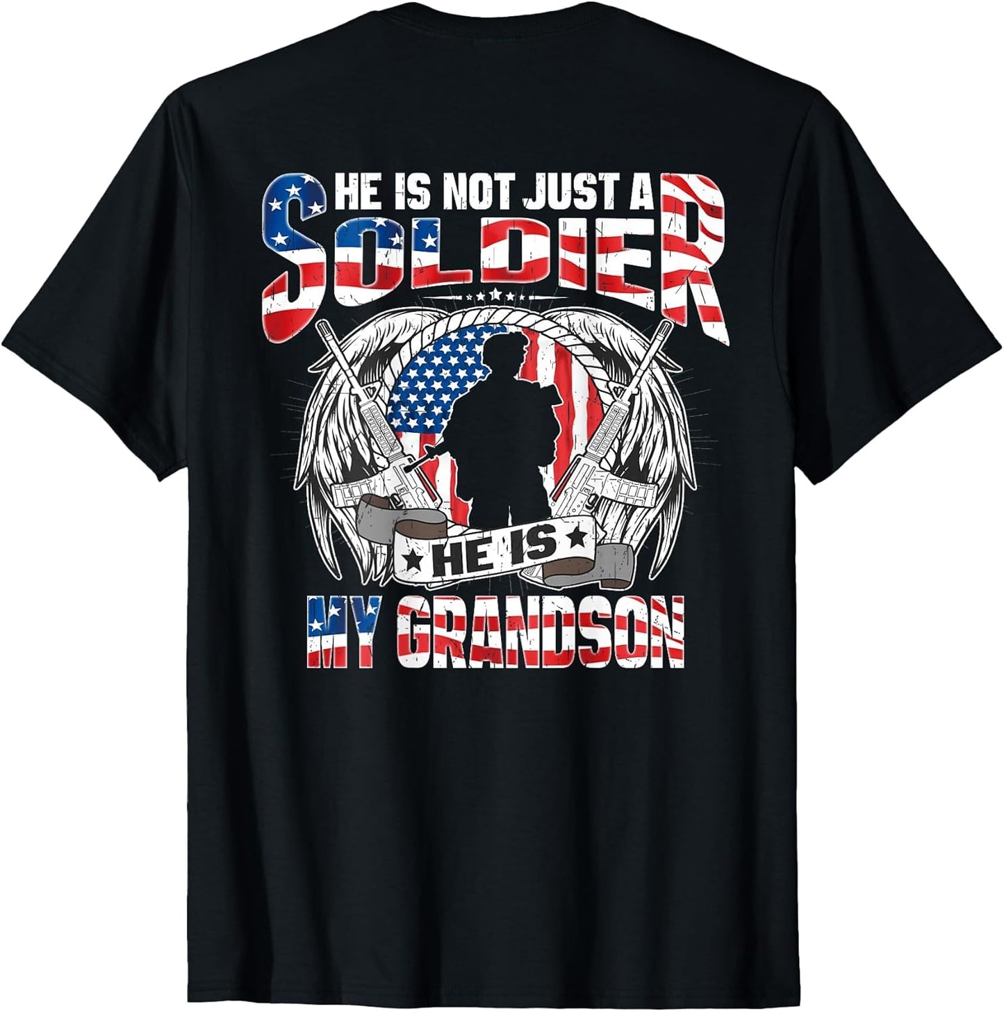 My Grandson is A Soldier Hero - Proud Army Grandma Grandpa