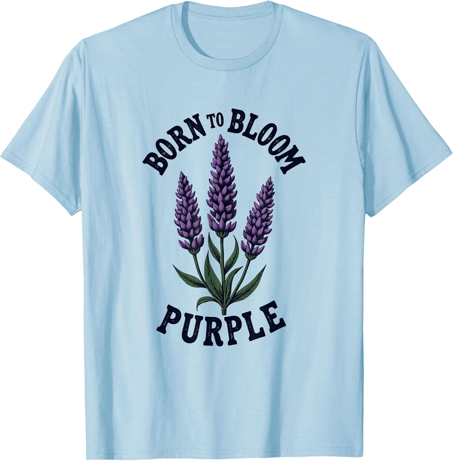Born to Bloom Purple Lavender Floral Design