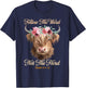 Follow The Word Not The Herd Christian Western Highland Cow