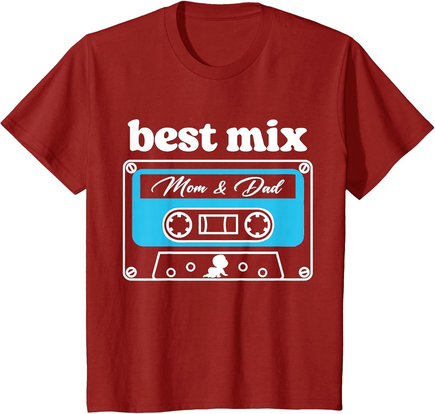 Best Mix Mom & Dad Cassette Tape Funny Toddler Boy Kids Boys