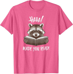 Funny Reading Raccoon