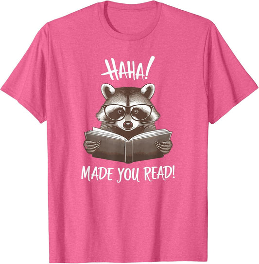 Funny Reading Raccoon