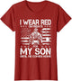 I Wear Red On Fridays for My Son Until He Comes Home Veteran