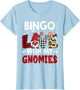 Bingo Love with My Gnomies Buffalo Plaid Women Men Bingo