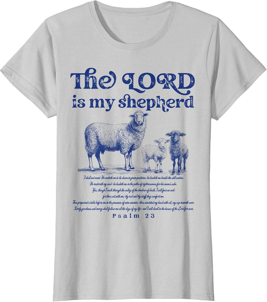 The Lord is My Shepherd Christian Sheep Psalm 23 Faith