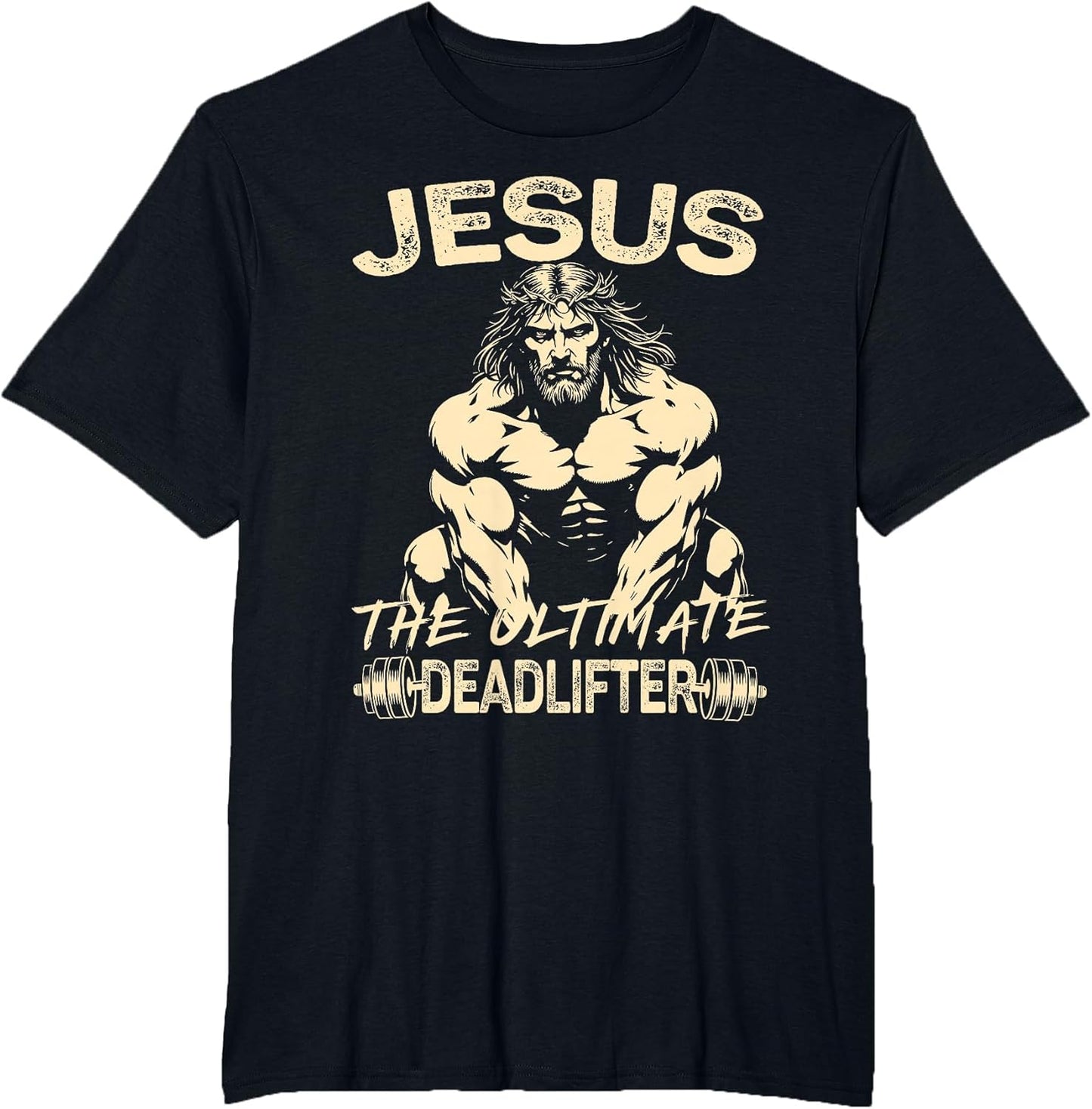 Jesus The Ultimate Deadlifter Christian Workout Gym Fitness