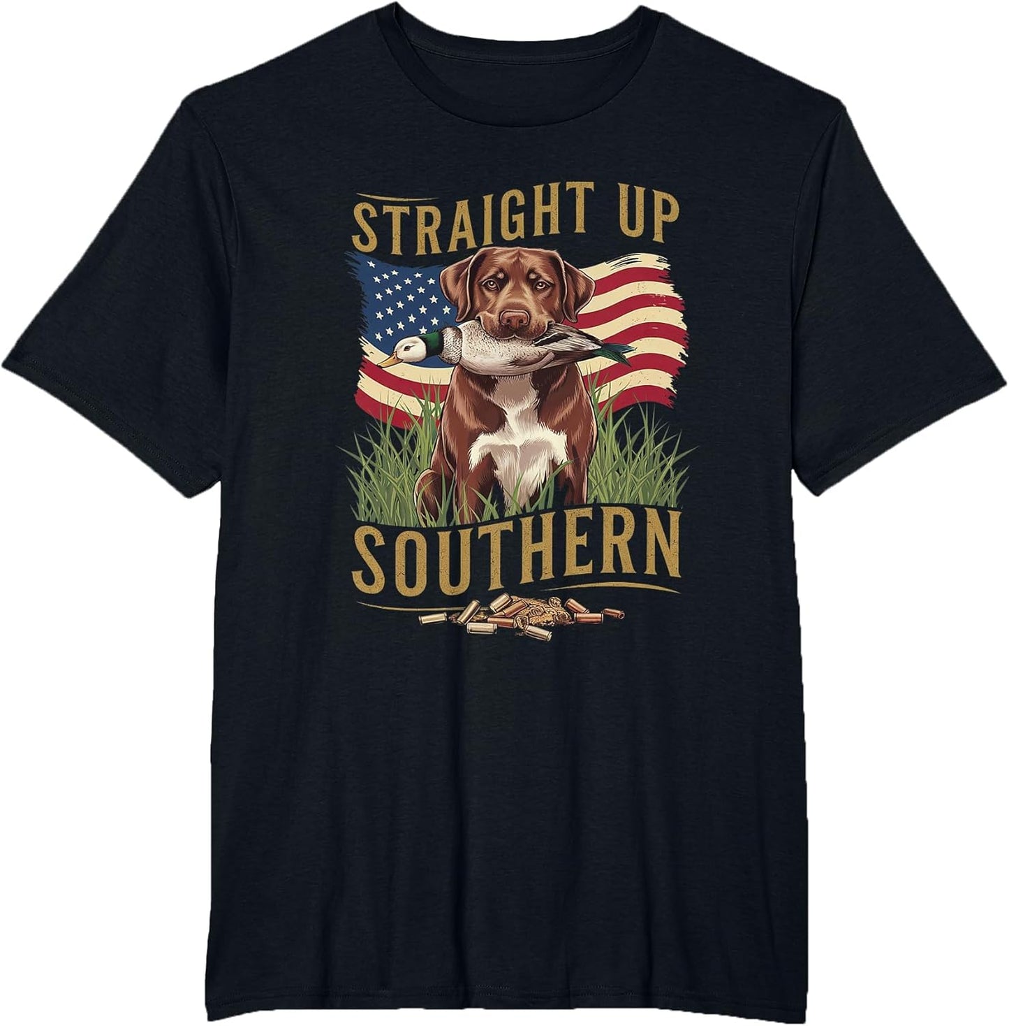 Straight Up Southern Hunting Dog and Duck Design