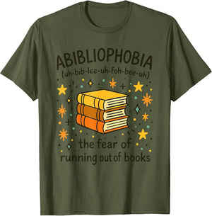 Abibliophobia Funny Book Lovers Graphic