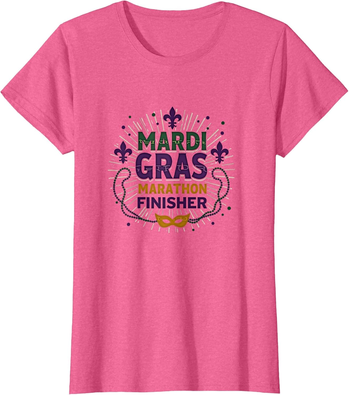 Mardi Gras Marathon Finisher Celebration Design