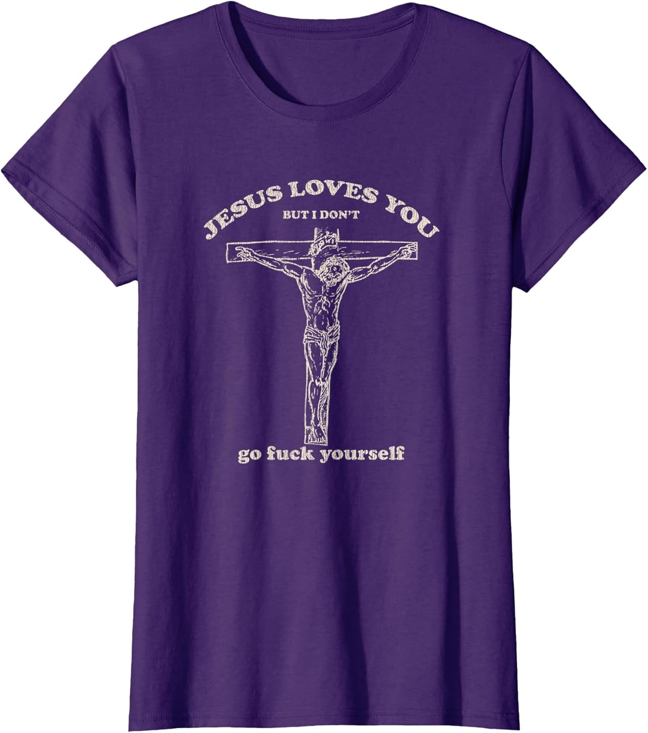 Vintage Jesus Loves You But I Don't