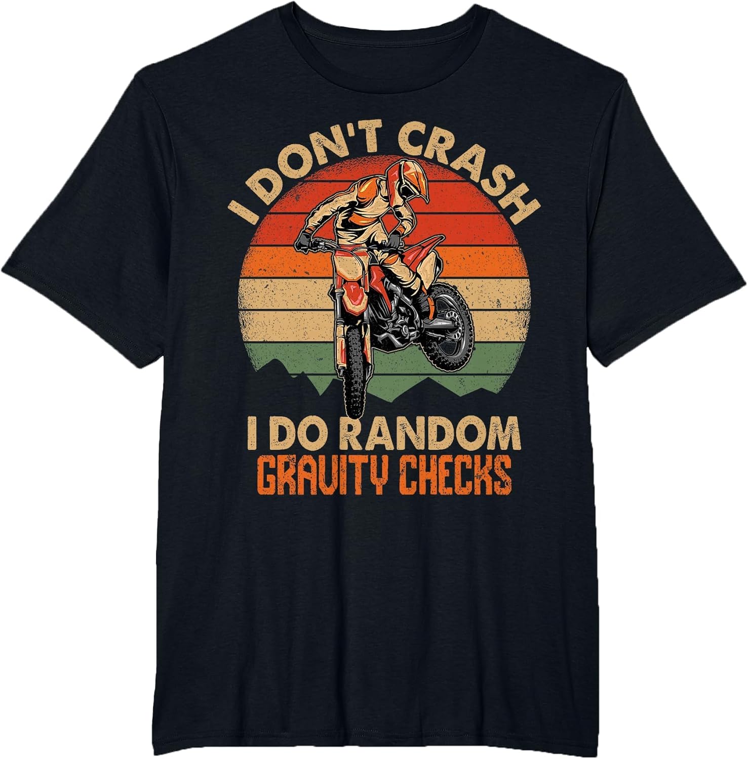 Funny Dirt Bike Shirt Boys Men Motocross Dirt Bike Rider