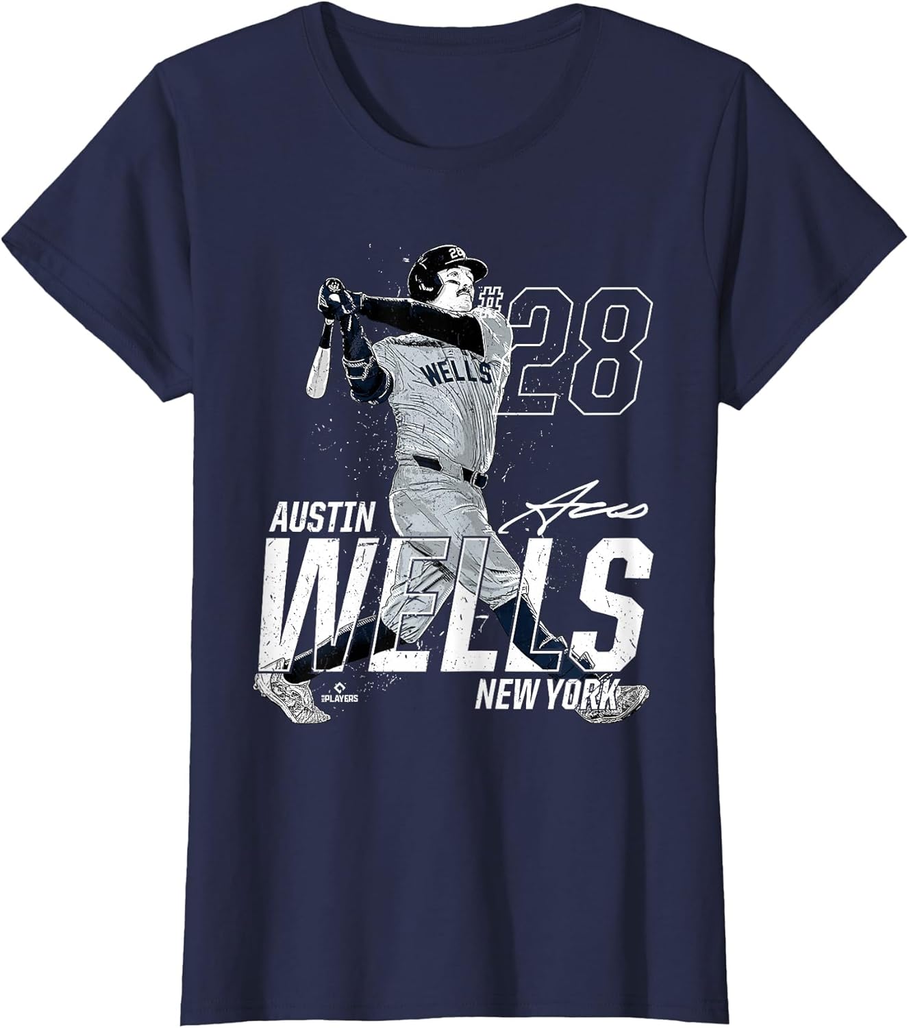 Dynamic Pose Austin Wells New York Baseball MLBPA