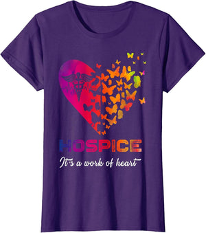 Heart Butterflies Hospice Nurse Appreciation Nursing Scrubs