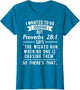 I Wanted to Go Jogging But Proverbs 28:1 T Shirt Women Men