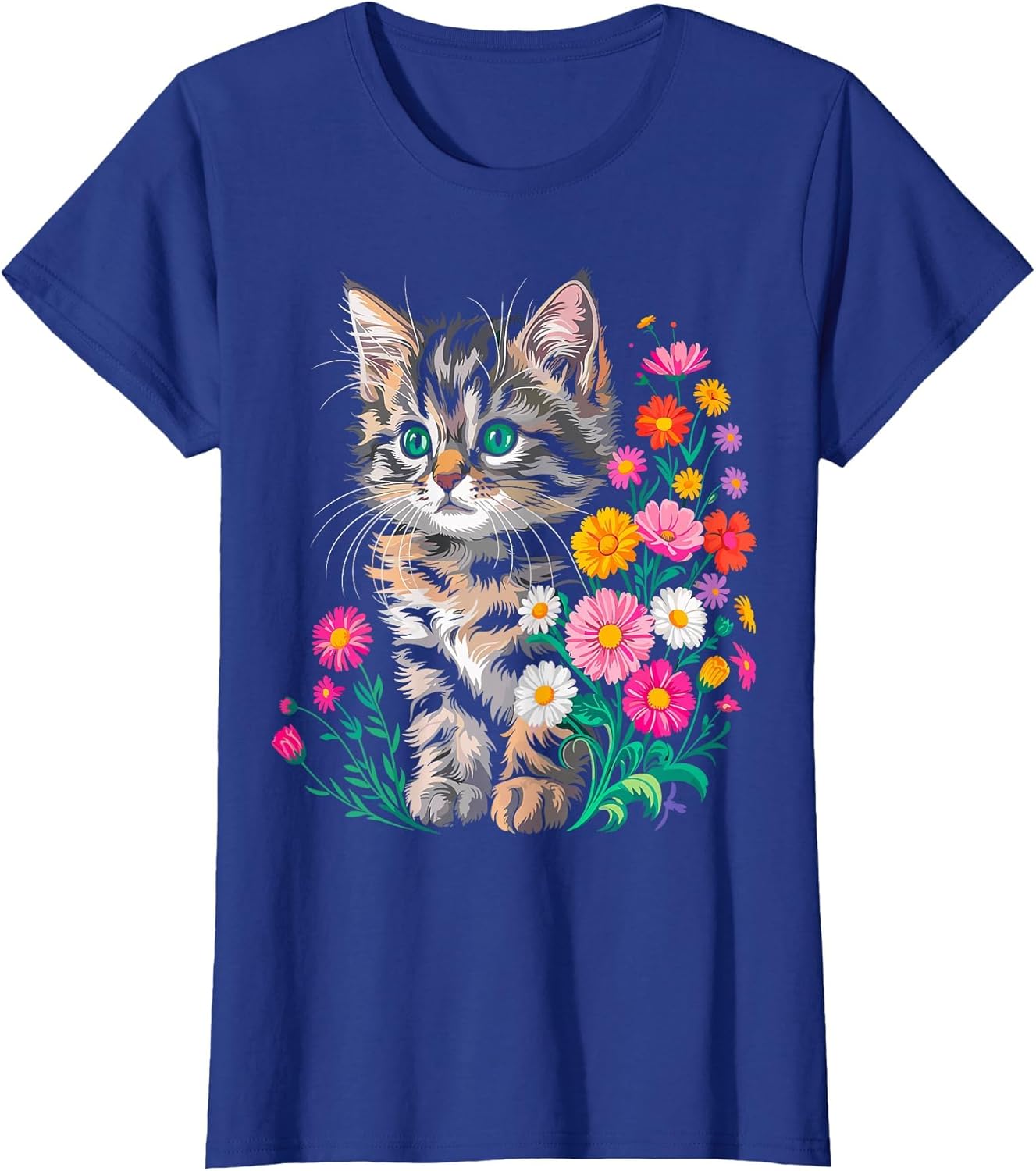 Cute Cat wit Flower Kitten