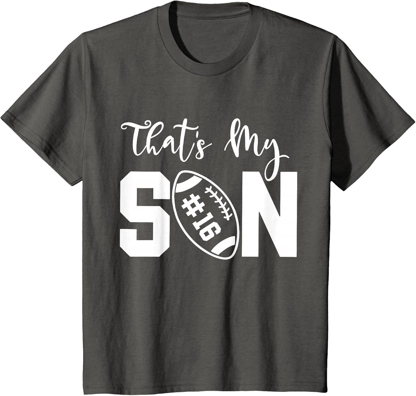 That's My Son Football 16 Jersey Number Vintage Mom Dad