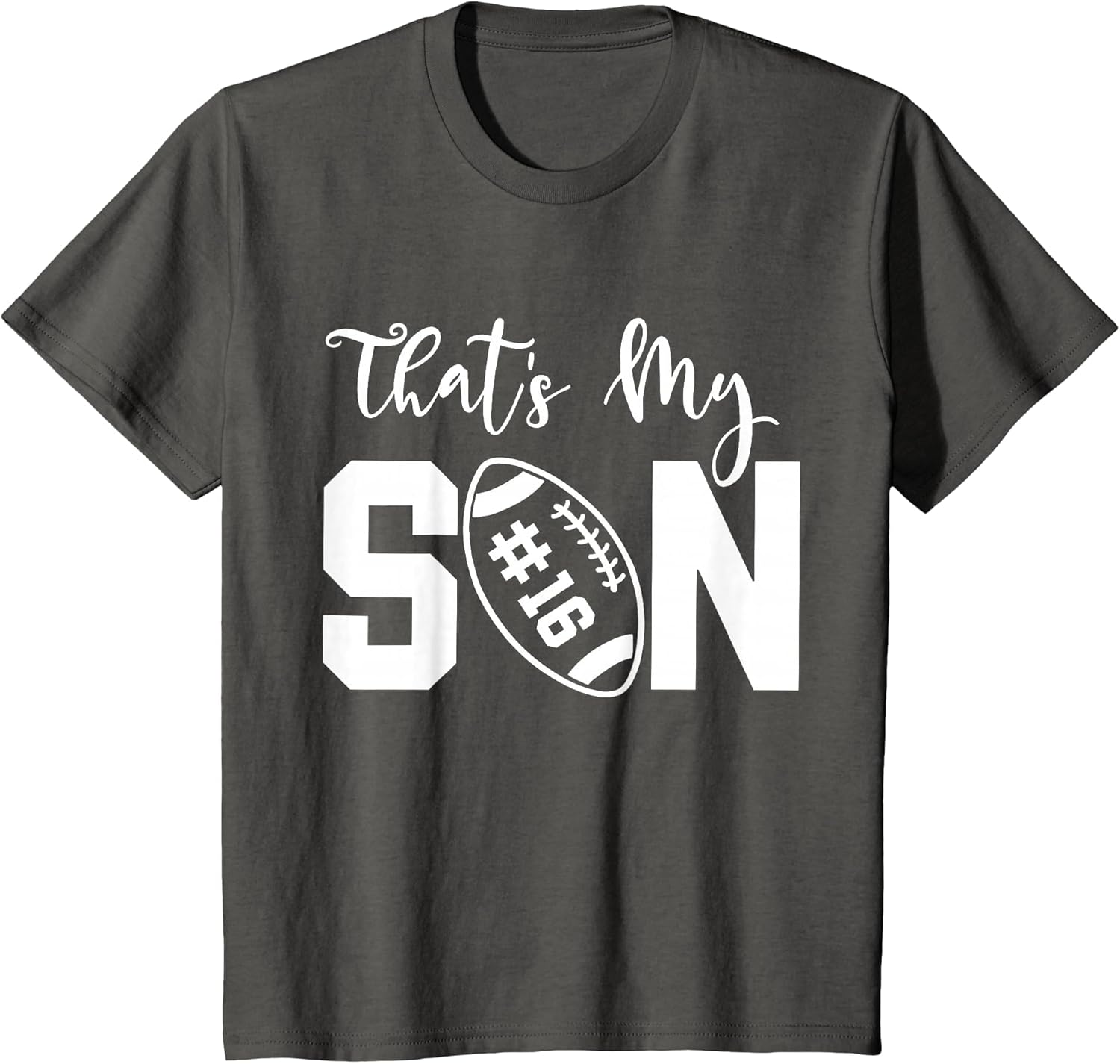 That's My Son Football 16 Jersey Number Vintage Mom Dad