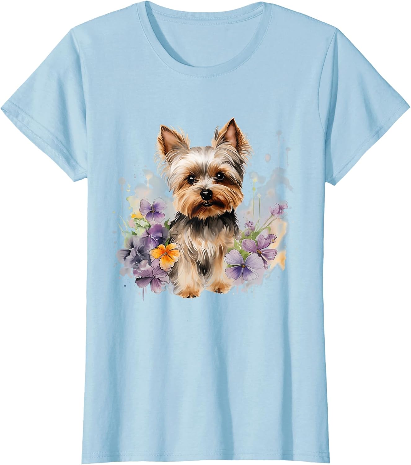 Yorkshire Terrier Mom Floral Yorkie Dog Lover Flowers Cute