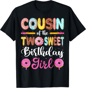 Cousin of The Two Sweet Birthday Girl Donut 2nd Birthday