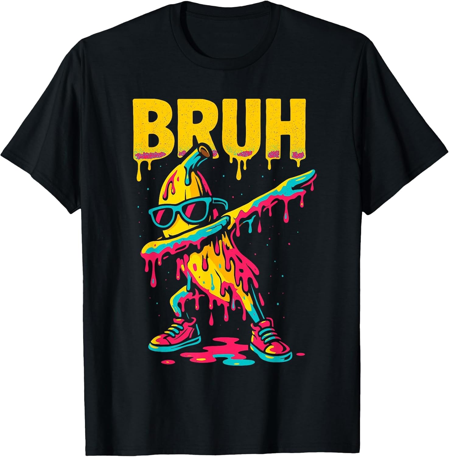 Dabbing Banana Bruh Drip Ice Cream Banana Youth Boys Kids