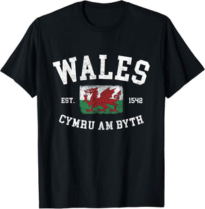 Wales Flag Cymru Am Byth Welsh Dragon Banner Welshman