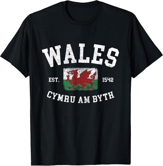 Wales Flag Cymru Am Byth Welsh Dragon Banner Welshman