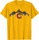 Colorado Mountains Flag Denver Skyline Souvenir Gift