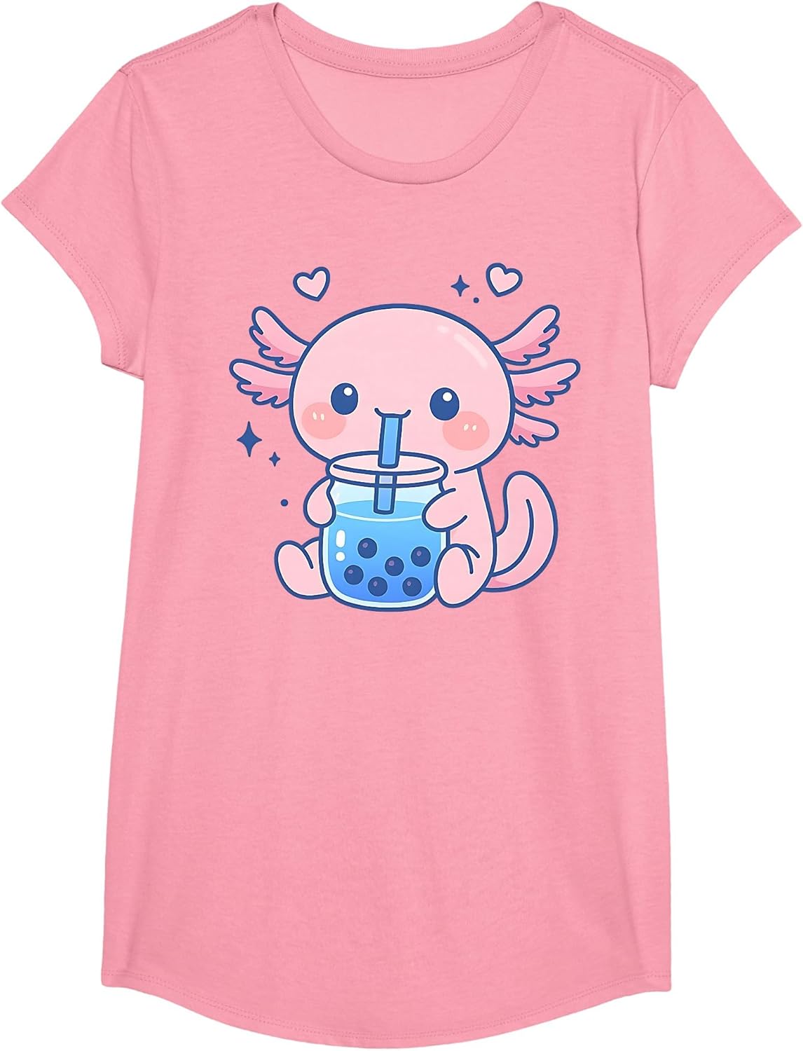 Kawaii Axolotl Drinking Boba Tea Cute Bubble Tea